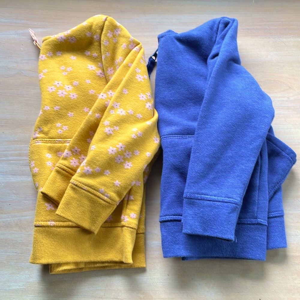 Cat and Jack 2T Zip Up Sweatshirt Bundle